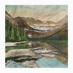 Glacier National Park Scenic View Medium Glasses Cloth (2 Sides) by Simbadda