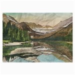 Glacier National Park Scenic View Large Glasses Cloth Front