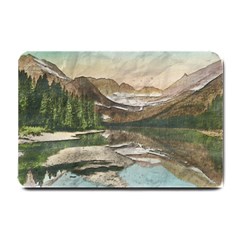 Glacier National Park Scenic View Small Doormat  by Simbadda