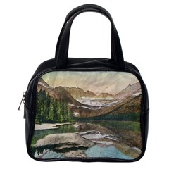 Glacier National Park Scenic View Classic Handbag (one Side) by Simbadda