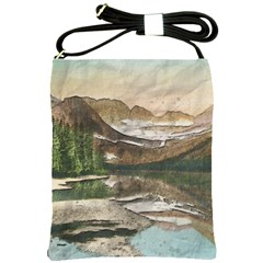 Glacier National Park Scenic View Shoulder Sling Bag by Simbadda