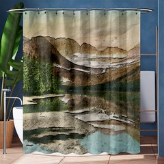 Glacier National Park Scenic View Shower Curtain 60  X 72  (medium)  by Simbadda