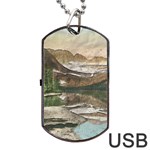 Glacier National Park Scenic View Dog Tag USB Flash (One Side) Front