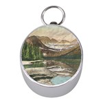 Glacier National Park Scenic View Mini Silver Compasses Front