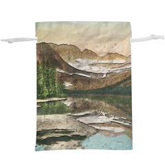 Glacier National Park Scenic View  Lightweight Drawstring Pouch (xl)