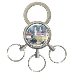 Architecture Old Sky Travel 3-ring Key Chain by Simbadda