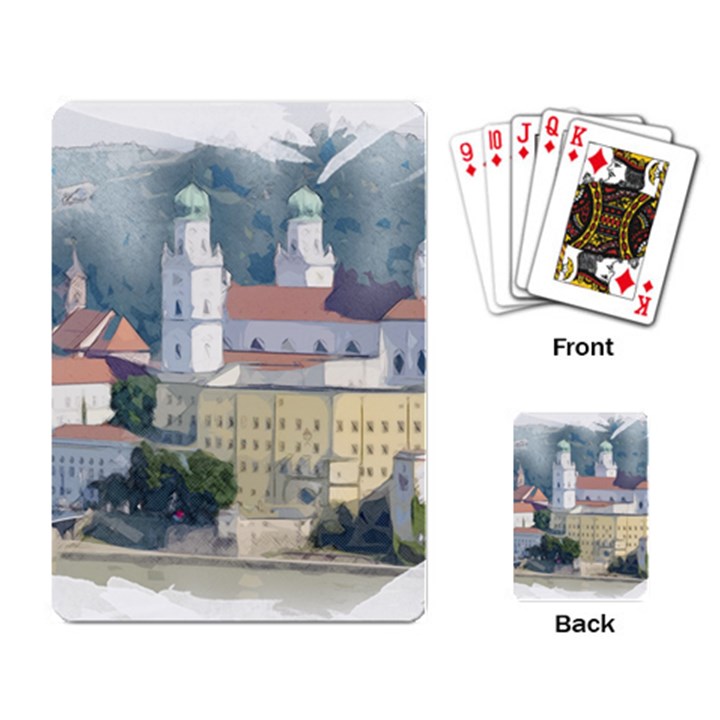 Architecture Old Sky Travel Playing Cards Single Design (Rectangle)