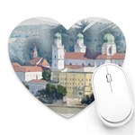 Architecture Old Sky Travel Heart Mousepads Front