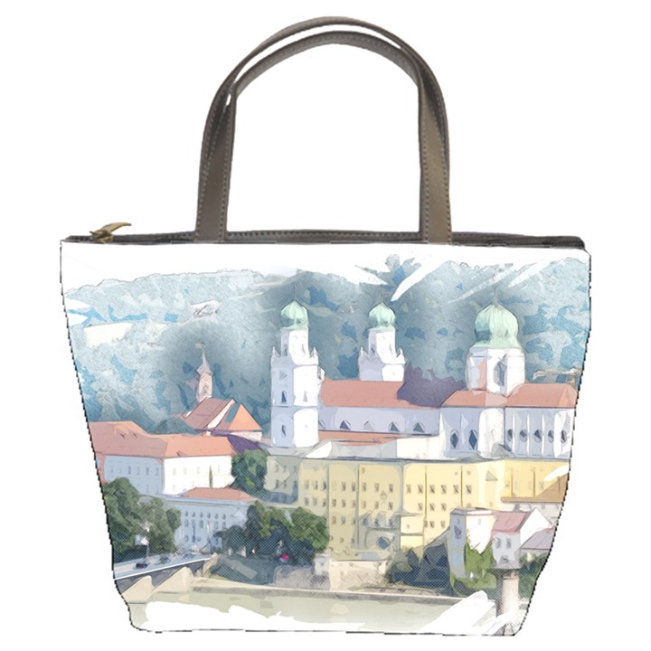 Architecture Old Sky Travel Bucket Bag