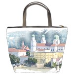 Architecture Old Sky Travel Bucket Bag Back