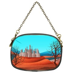 Castle Landscape Mountains Hills Chain Purse (one Side) by Simbadda