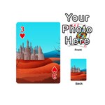 Castle Landscape Mountains Hills Playing Cards 54 Designs (Mini) Front - Heart3