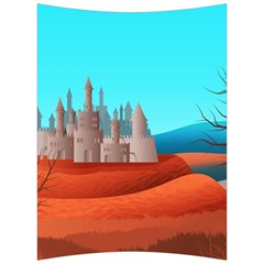 Castle Landscape Mountains Hills Back Support Cushion by Simbadda