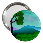 Landscape Illustration Nature Tree 3  Handbag Mirrors Front