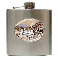 Building Architecture Columns Hip Flask (6 Oz) by Simbadda