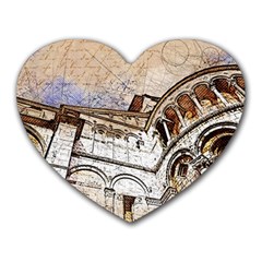 Building Architecture Columns Heart Mousepads by Simbadda