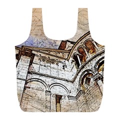 Building Architecture Columns Full Print Recycle Bag (l) by Simbadda