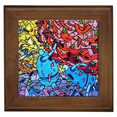 Graffiti Wall Mural Painting Arts Framed Tile by Simbadda