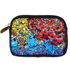 Graffiti Wall Mural Painting Arts Digital Camera Leather Case by Simbadda