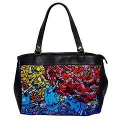 Graffiti Wall Mural Painting Arts Oversize Office Handbag by Simbadda