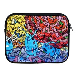 Graffiti Wall Mural Painting Arts Apple Ipad 2/3/4 Zipper Cases by Simbadda