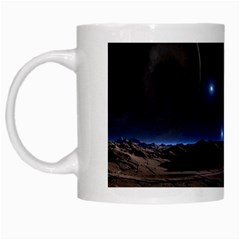 Lunar Landscape Star Brown Dwarf White Mugs by Simbadda