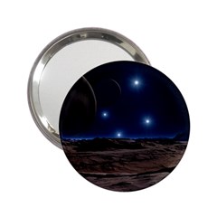 Lunar Landscape Star Brown Dwarf 2 25  Handbag Mirrors by Simbadda