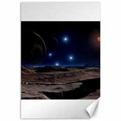 Lunar Landscape Star Brown Dwarf Canvas 12  X 18  by Simbadda