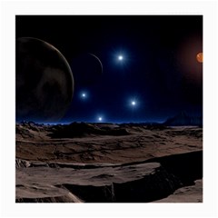 Lunar Landscape Star Brown Dwarf Medium Glasses Cloth by Simbadda