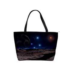 Lunar Landscape Star Brown Dwarf Classic Shoulder Handbag by Simbadda