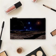 Lunar Landscape Star Brown Dwarf Cosmetic Bag (small) by Simbadda