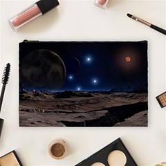 Lunar Landscape Star Brown Dwarf Cosmetic Bag (large) by Simbadda