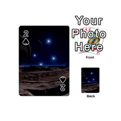 Lunar Landscape Star Brown Dwarf Playing Cards 54 Designs (mini) by Simbadda