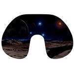 Lunar Landscape Star Brown Dwarf Travel Neck Pillow Back