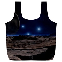 Lunar Landscape Star Brown Dwarf Full Print Recycle Bag (xl) by Simbadda