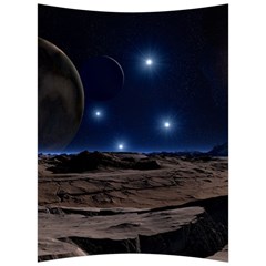 Lunar Landscape Star Brown Dwarf Back Support Cushion by Simbadda