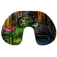 Venice City Italy Architecture Travel Neck Pillow by Simbadda