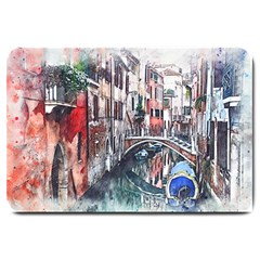 Venice Water Laguna Italy Large Doormat  by Simbadda