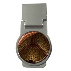 Vault Mosaic Gold Ornament Golden Money Clips (Round) 