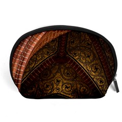 Vault Mosaic Gold Ornament Golden Accessory Pouch (Large)