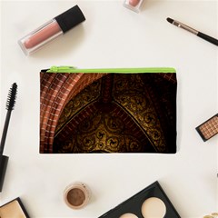 Vault Mosaic Gold Ornament Golden Cosmetic Bag (xs) by Simbadda