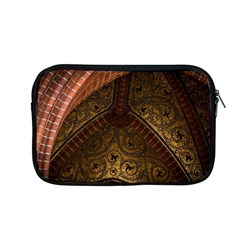 Vault Mosaic Gold Ornament Golden Apple Macbook Pro 13  Zipper Case by Simbadda