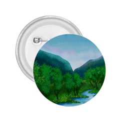 Landscape Nature Art Trees Water 2 25  Buttons by Simbadda