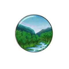 Landscape Nature Art Trees Water Hat Clip Ball Marker (4 Pack) by Simbadda