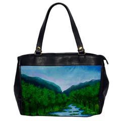 Landscape Nature Art Trees Water Oversize Office Handbag by Simbadda