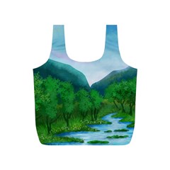 Landscape Nature Art Trees Water Full Print Recycle Bag (s) by Simbadda