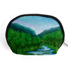 Landscape Nature Art Trees Water Accessory Pouch (medium) by Simbadda