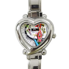 Clown Murals Figure Wall Human Heart Italian Charm Watch by Simbadda