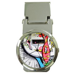 Clown Murals Figure Wall Human Money Clip Watches by Simbadda