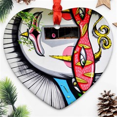 Clown Murals Figure Wall Human Heart Ornament (two Sides) by Simbadda